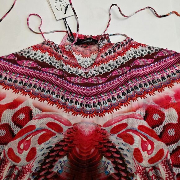 Shahida Parides Python Halter Maxi Dress - Picture 6 of 16